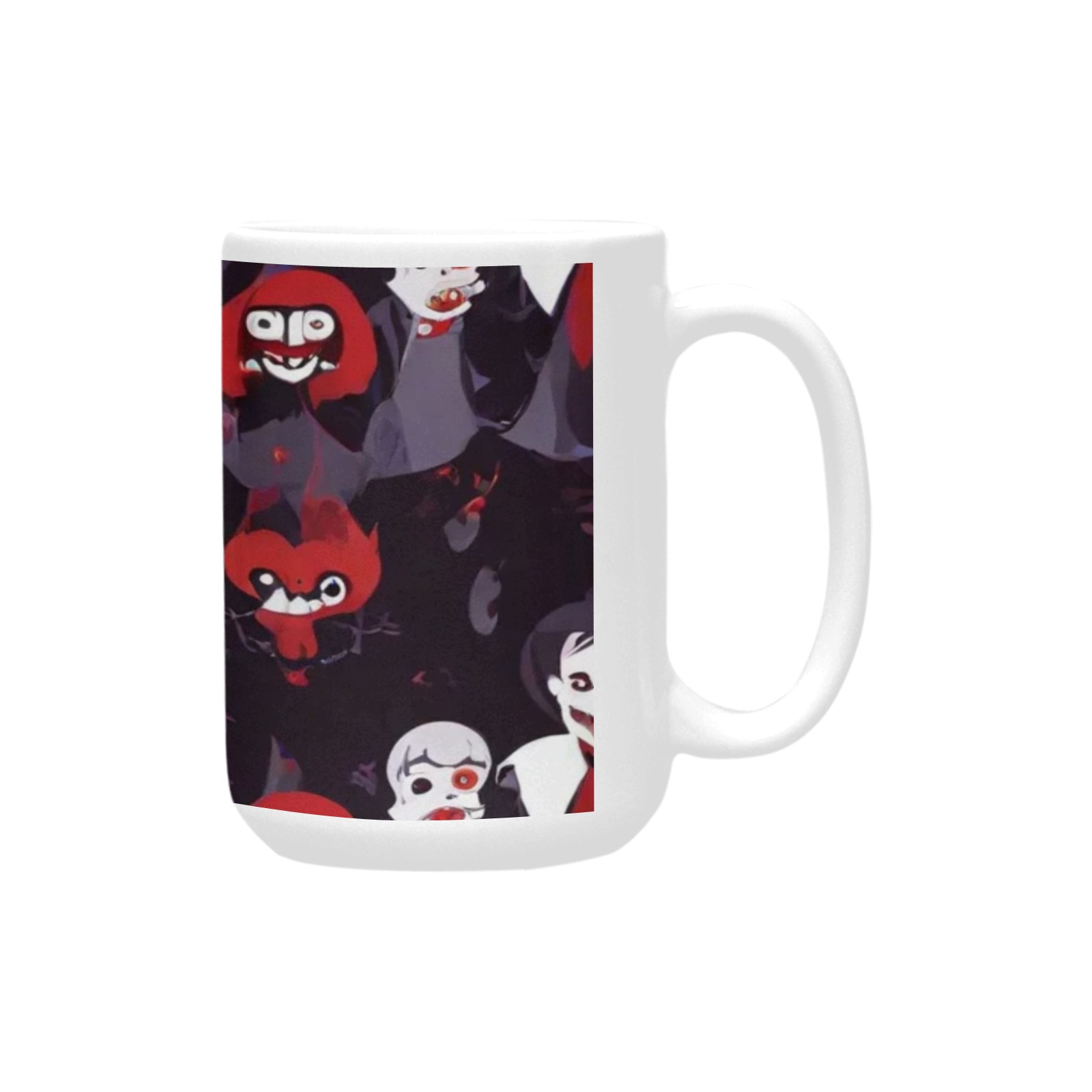ghouls mug Custom Ceramic Mug (15oz) - Image 2