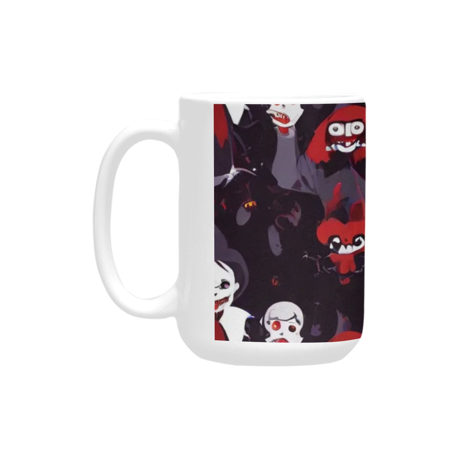 ghouls mug Custom Ceramic Mug (15oz) - Image 3