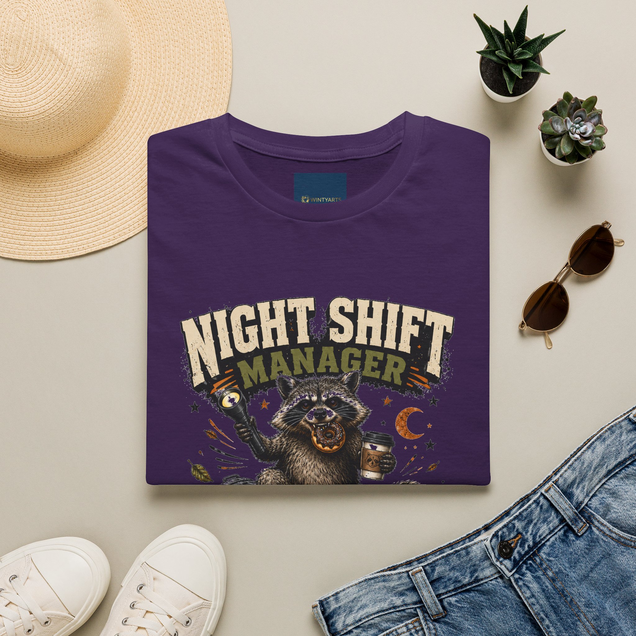 Night Shift Manager T-Shirt — Night shift manager quality control since 2 am - Image 23
