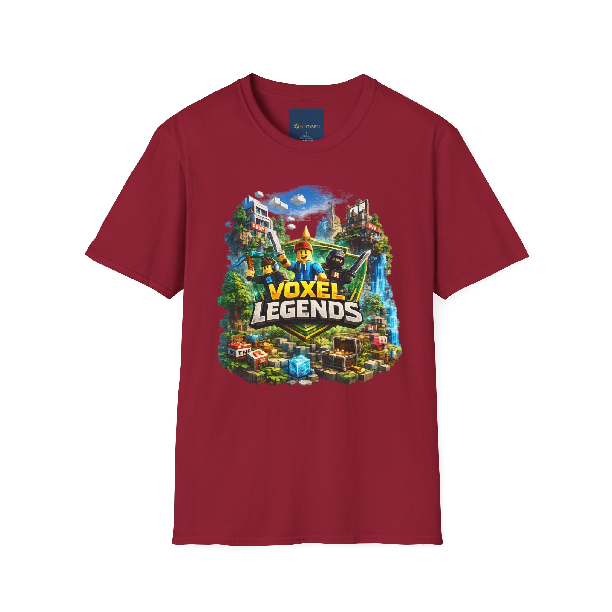 Voxel Legends T-Shirt — Block World Adventure - Image 2