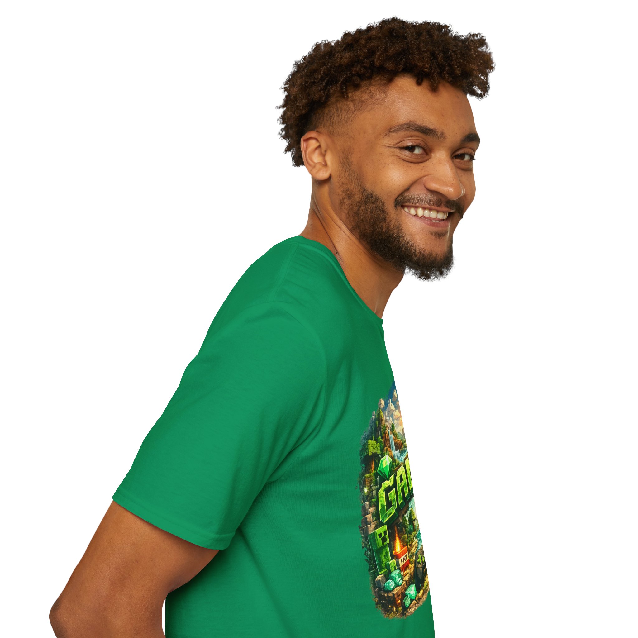 Block World Gamer T-Shirt — Block-world exploration and crafting aesthetic - Image 8