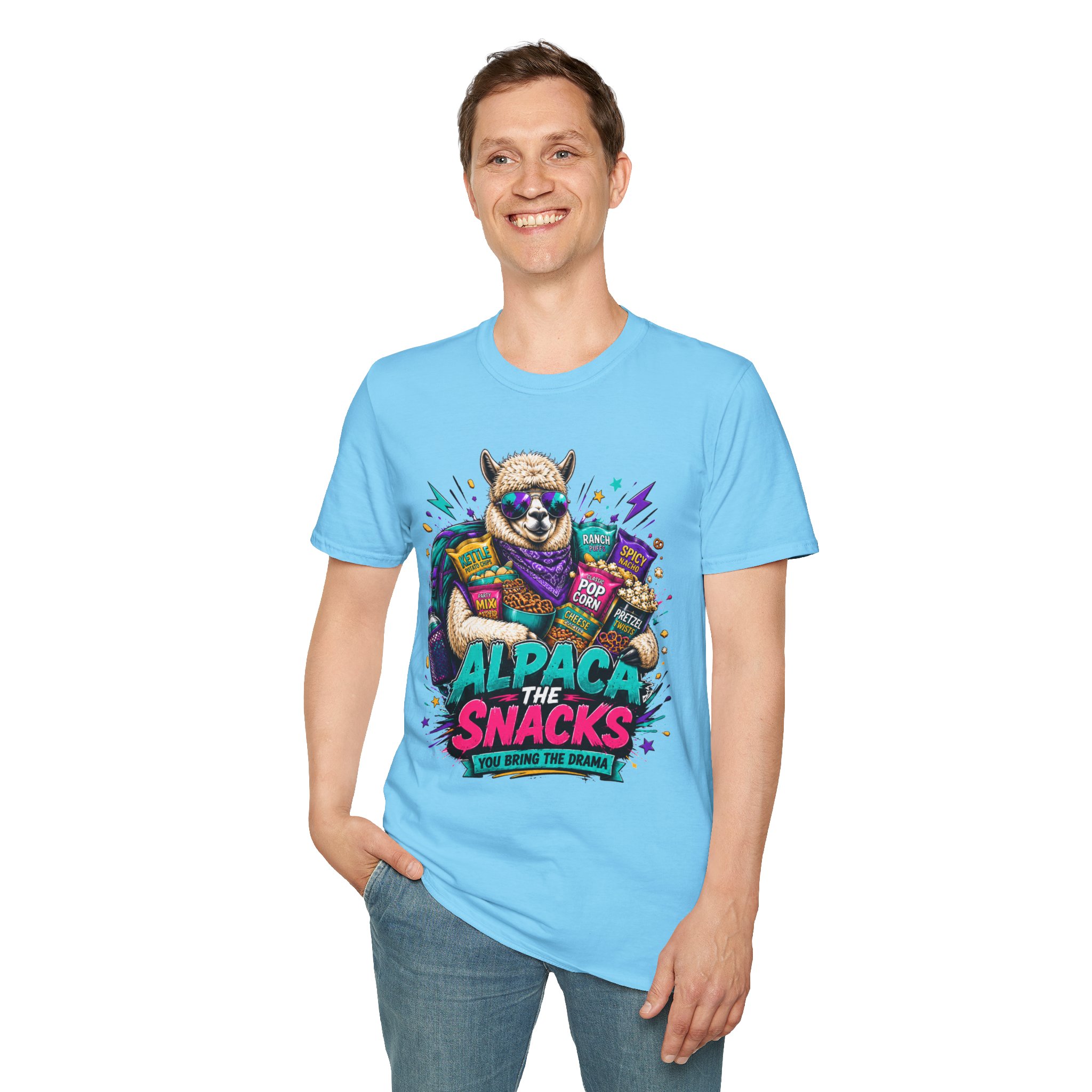 Alpaca T-Shirt — Alpaca the snacks you bring the drama - Image 11