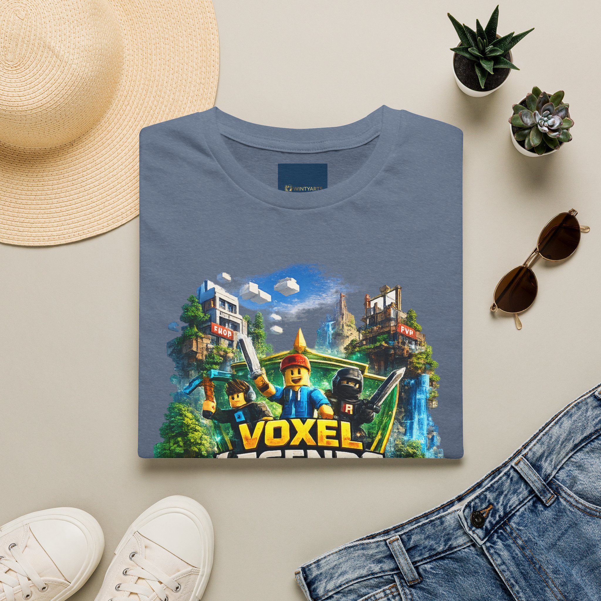 Voxel Legends T-Shirt — Block World Adventure - Image 15