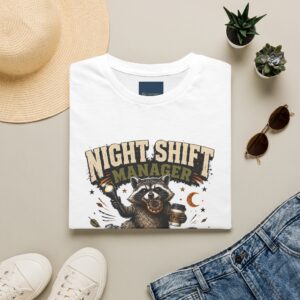 Night Shift Manager T-Shirt — Night shift manager quality control since 2 am