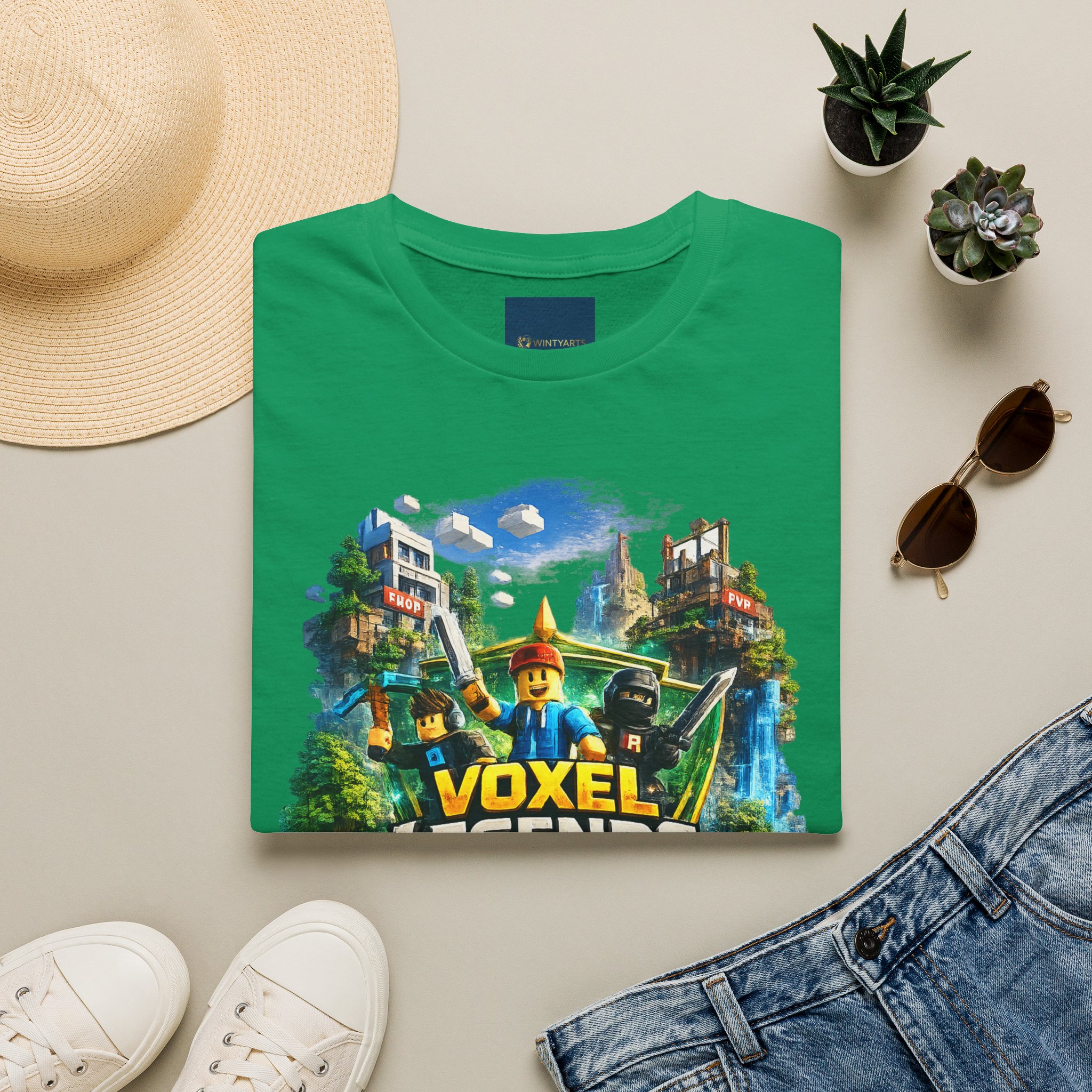 Voxel Legends T-Shirt — Block World Adventure - Image 19