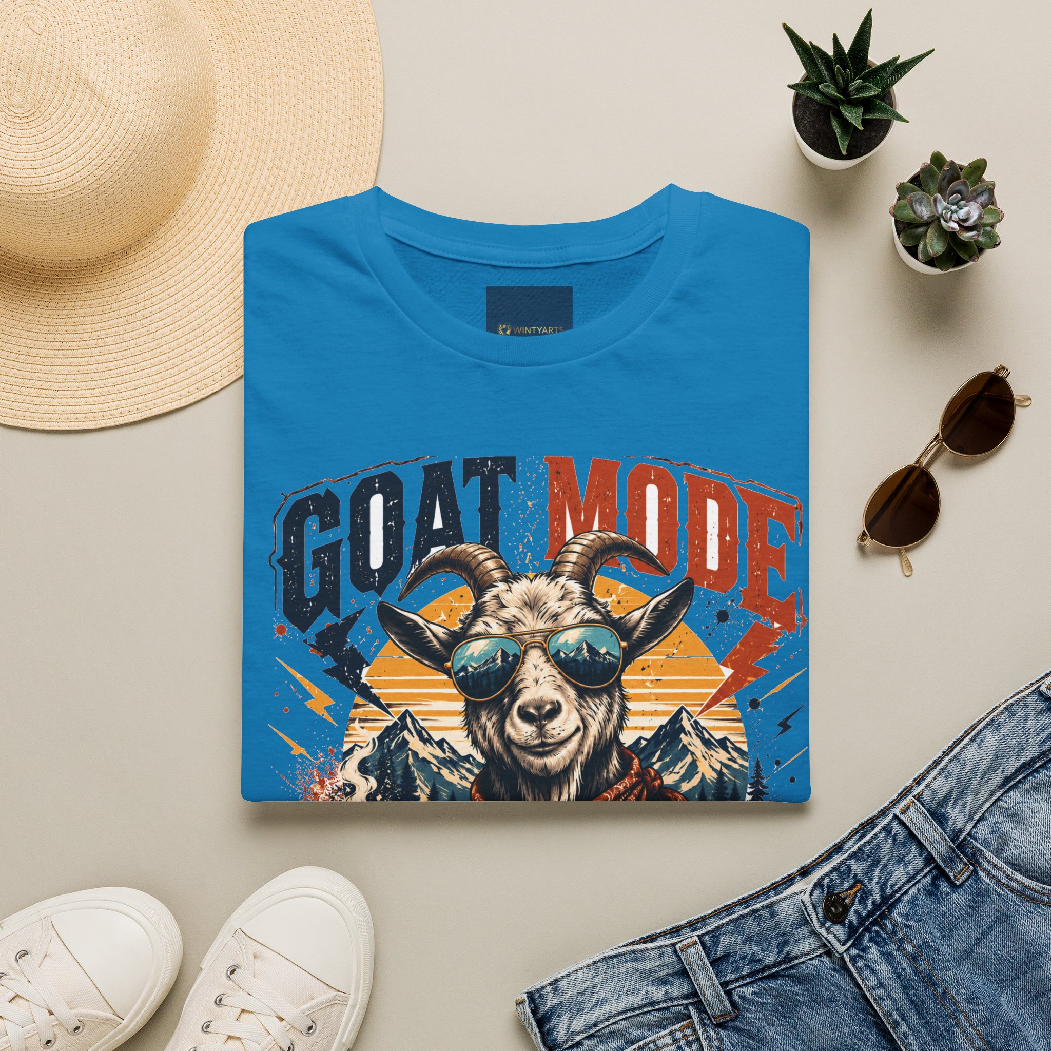 Goat Mode T-Shirt — Goat mode powered by caffeine and bad decisions - Image 20