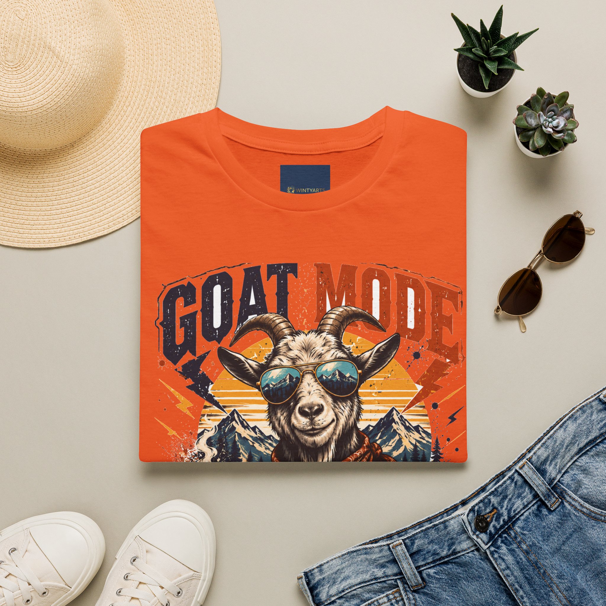 Goat Mode T-Shirt — Goat mode powered by caffeine and bad decisions - Image 21