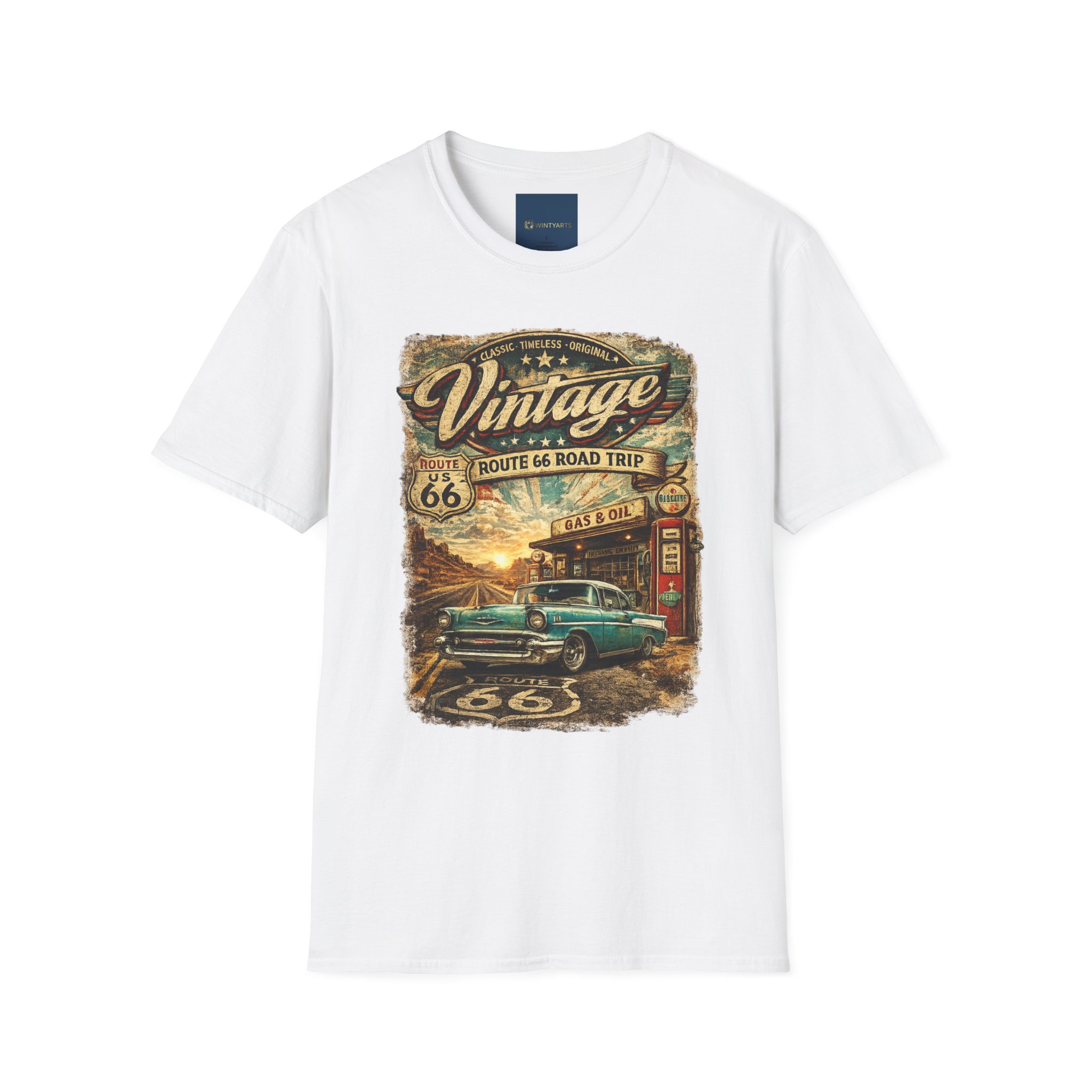 Route 66 T Shirt — Retro Route 66 Memories - Image 2