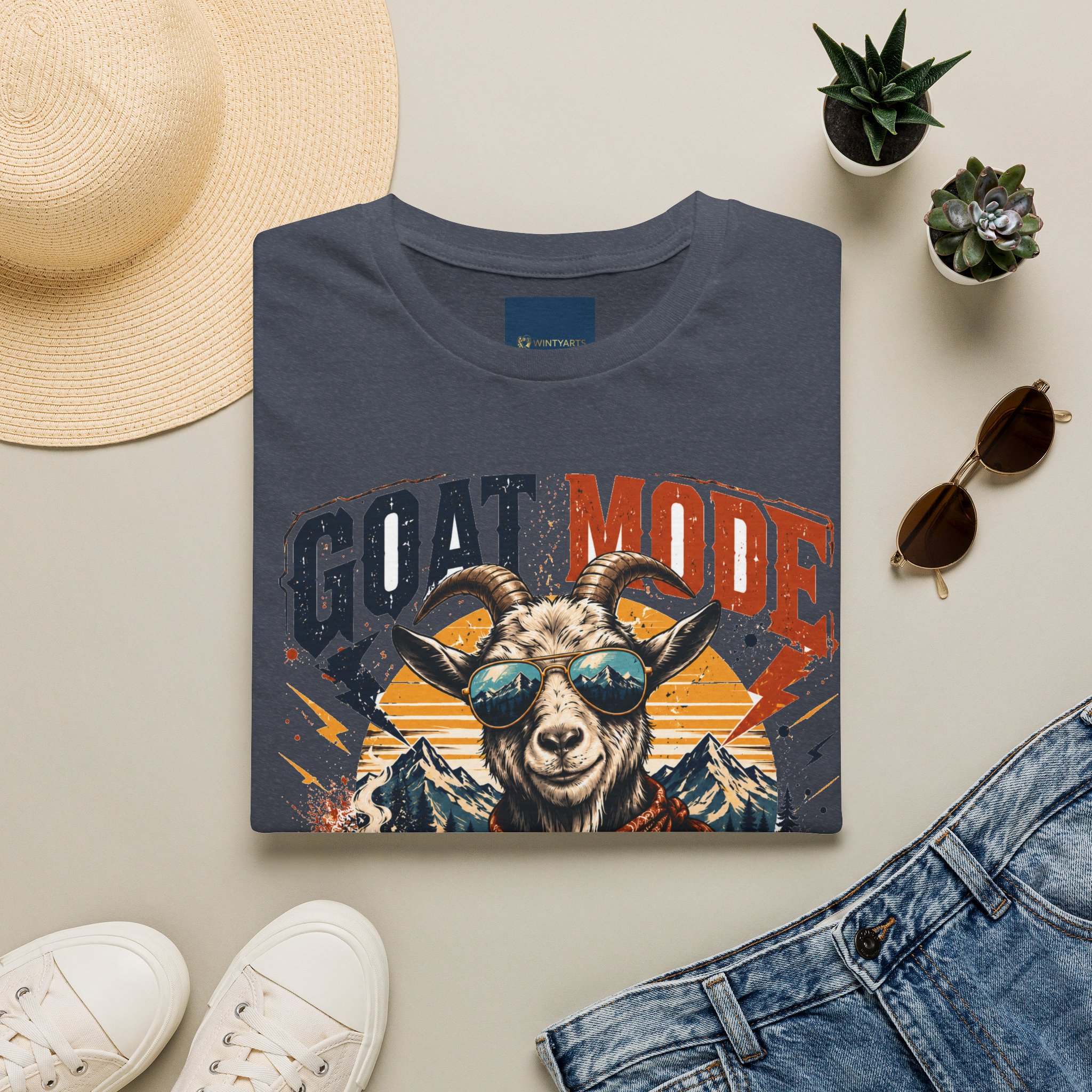 Goat Mode T-Shirt — Goat mode powered by caffeine and bad decisions - Image 18