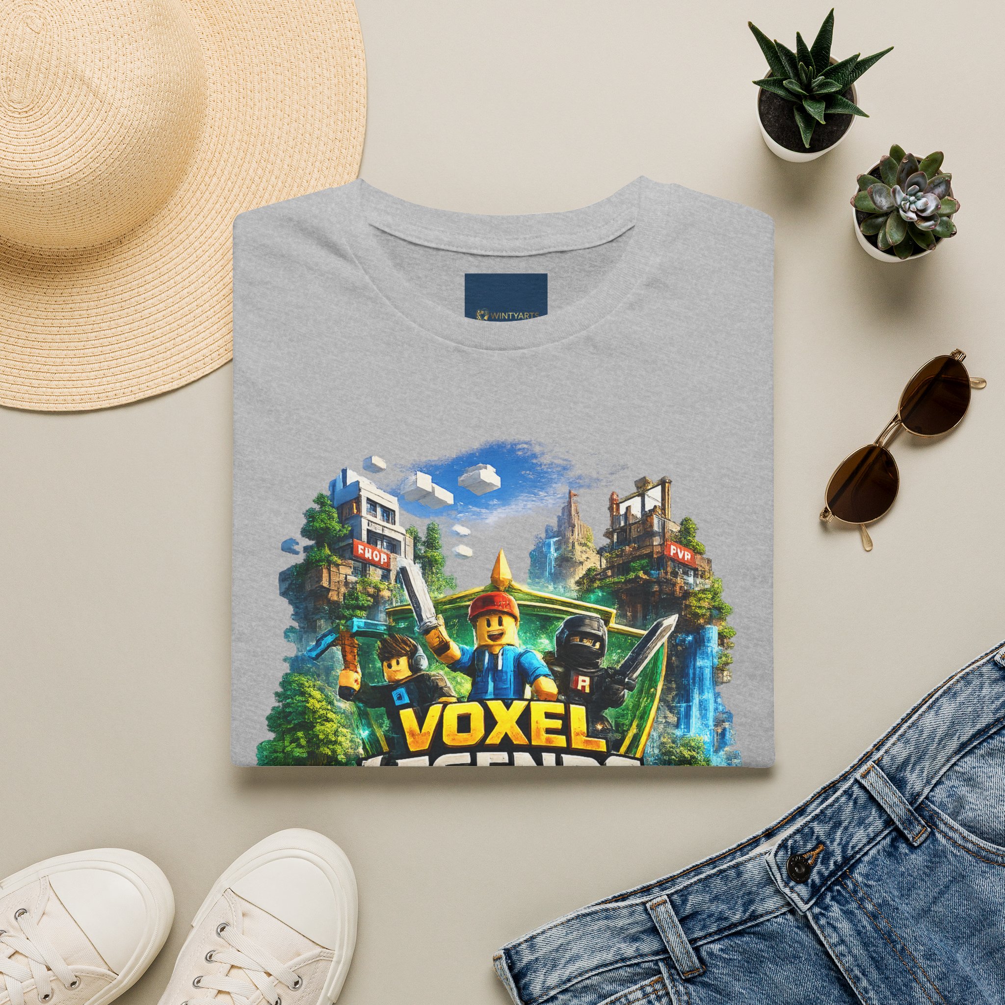 Voxel Legends T-Shirt — Block World Adventure - Image 12