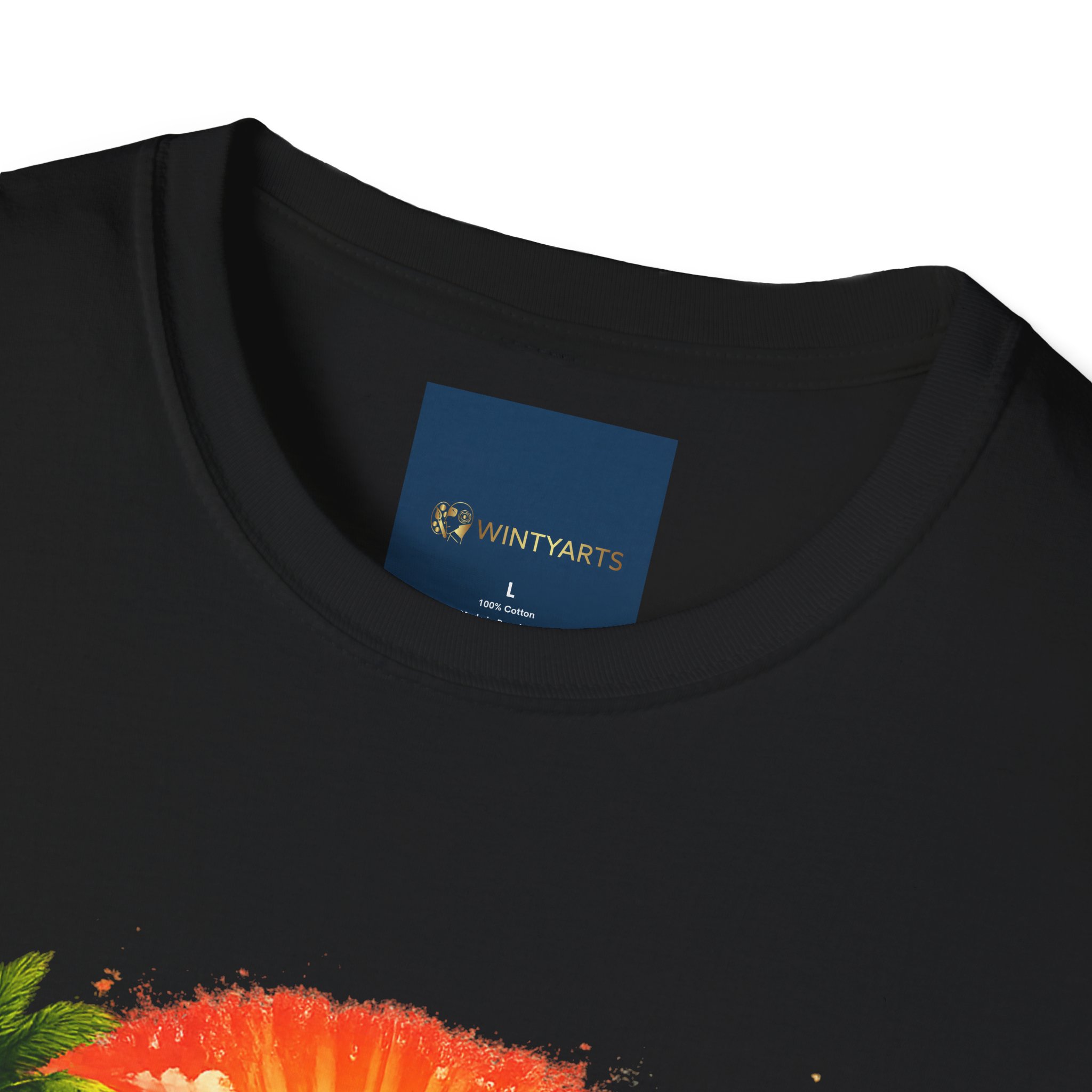 Summer Beach T-Shirt — Retro Sunset Palm Surf Graphic - Image 2