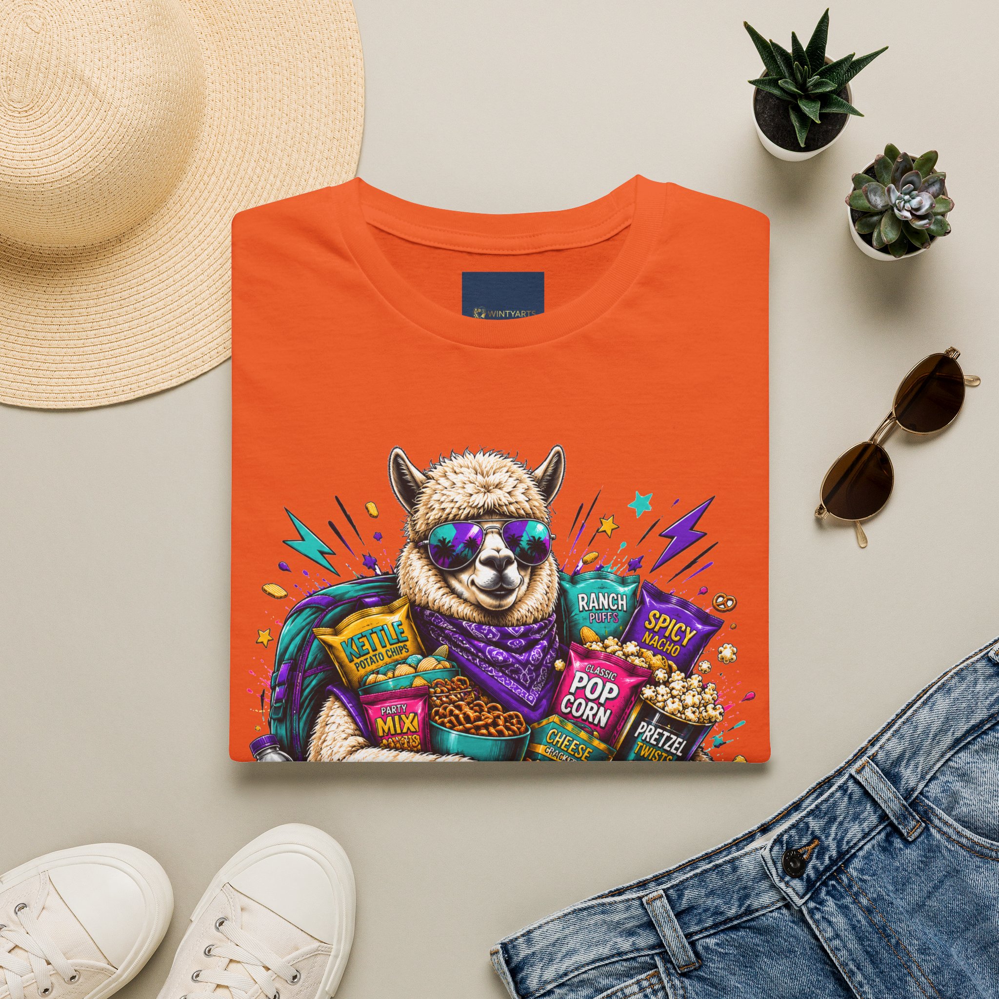Alpaca T-Shirt — Alpaca the snacks you bring the drama - Image 17