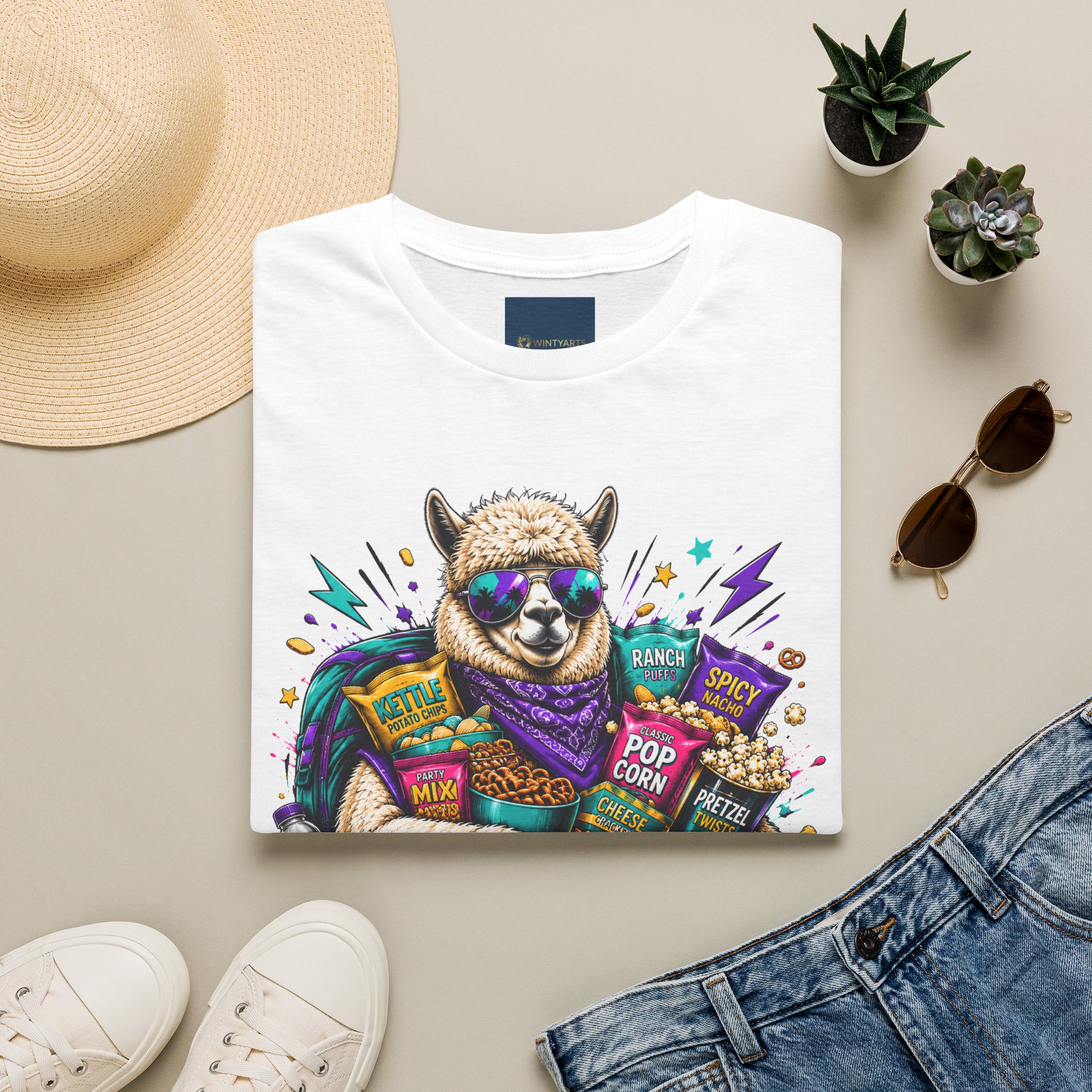 Alpaca T-Shirt — Alpaca the snacks you bring the drama - Image 13
