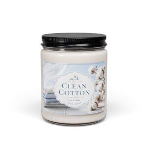 Clean Cotton 9 oz Soy Candle — Fresh Linen Scent