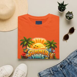 Summer Vibes T-Shirt — Retro Sunset Tiki Surf Graphic