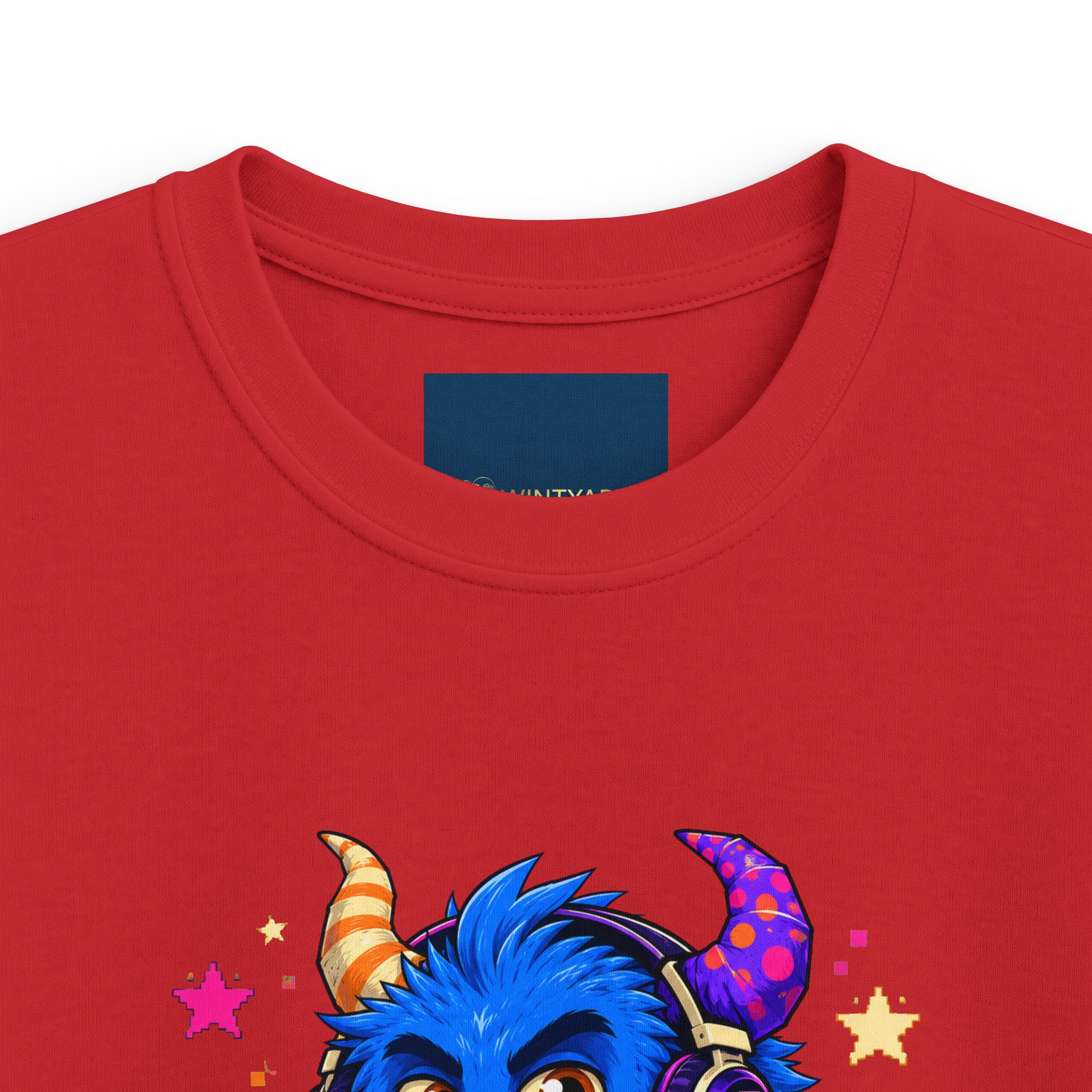 Kids T-Shirt — "Level Up Your Weird" Cute Blue Monster Graphic - Image 18