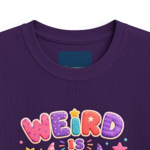 Kids Tee — "Weird Is Wonderful" Colorful Monster Graphic
