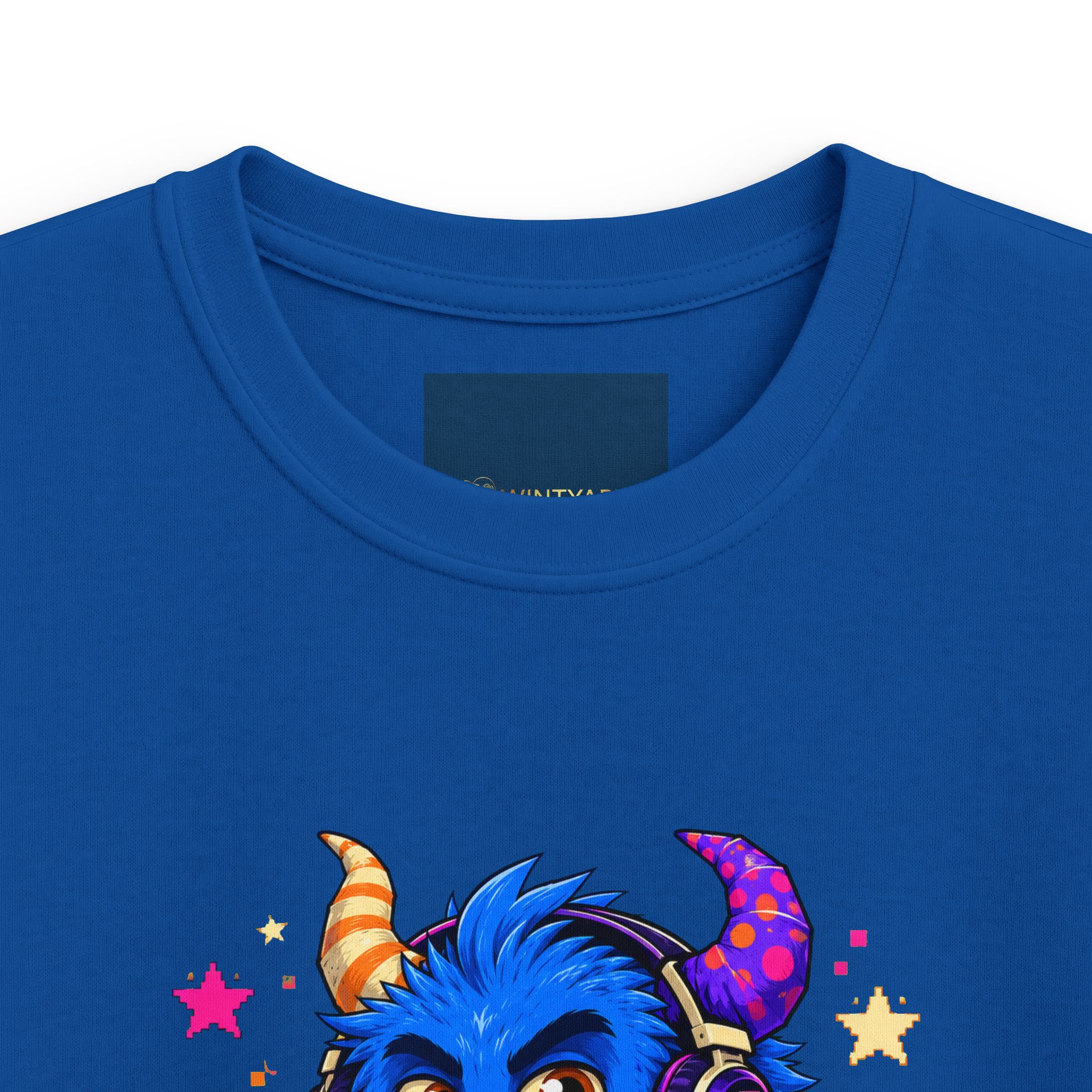 Kids T-Shirt — "Level Up Your Weird" Cute Blue Monster Graphic - Image 16
