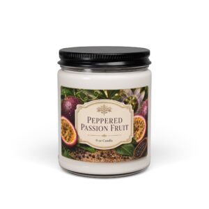 Peppered Passion Fruit Soy Candle — 9oz Scented Jar
