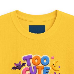 Kids Halloween T‑Shirt — "Too Cute to Spook" Monster Tee