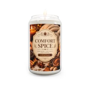 Comfort Spice Scented Soy Candle — 13.75 oz Cozy Autumn Aromatherapy