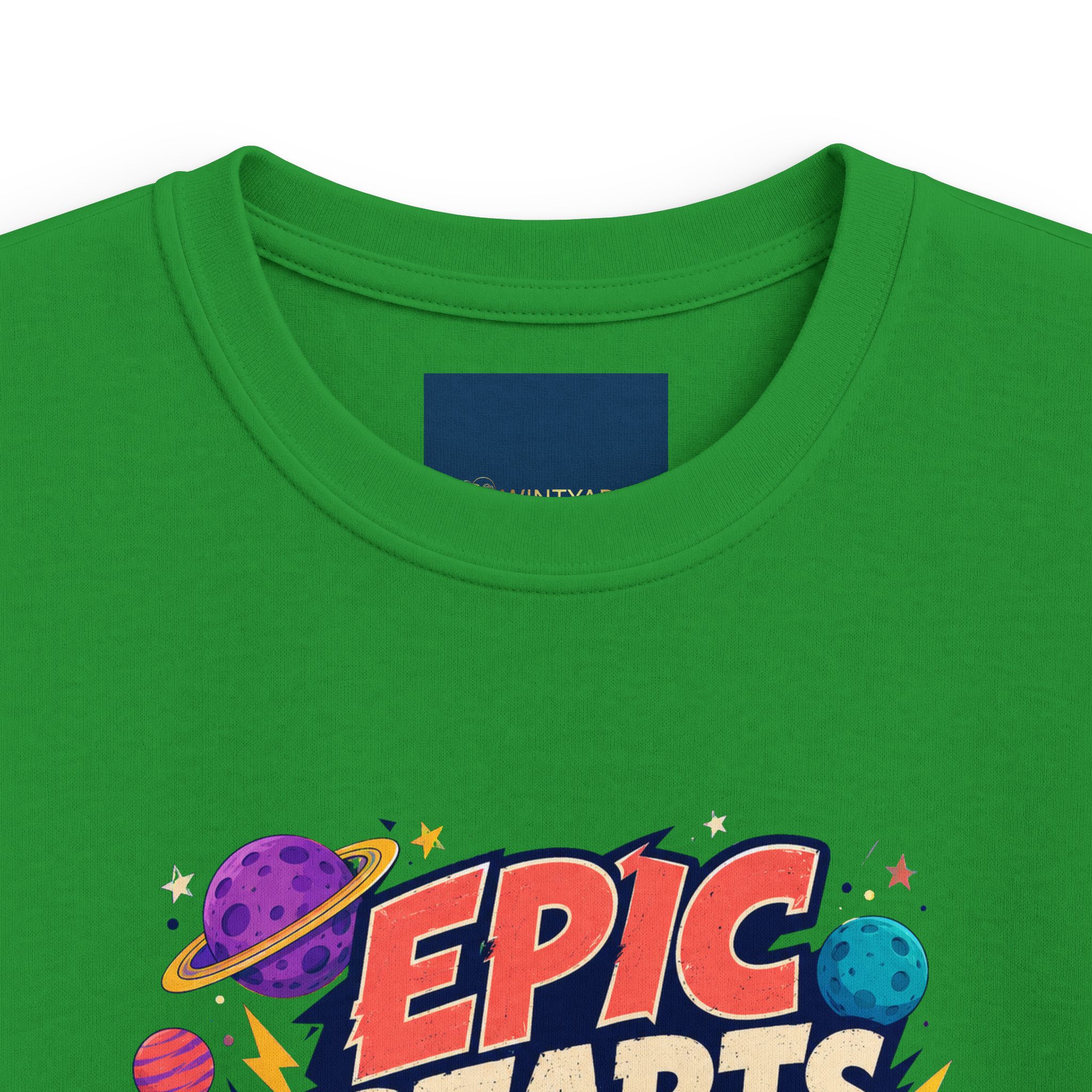 Kids Tee — "Epic Starts Here" Space Monster Graphic - Image 14