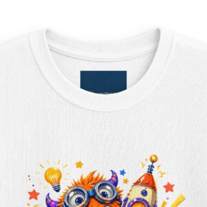 Kids T-Shirt — "Powered by Imagination" Rocket Monster Graphic