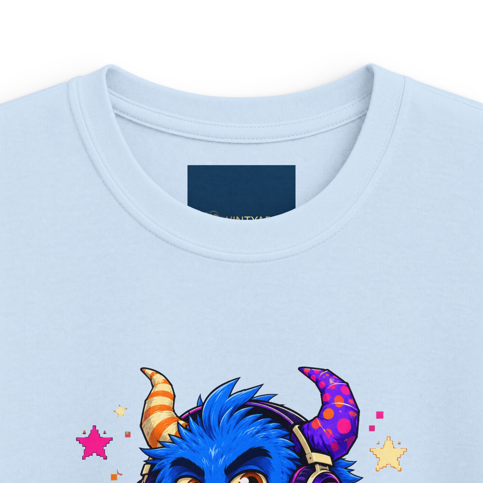 Kids T-Shirt — "Level Up Your Weird" Cute Blue Monster Graphic - Image 8